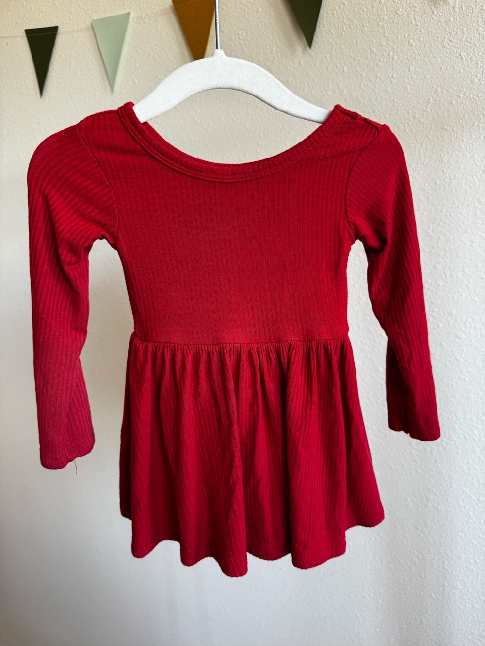 PLAY BY LITTLE SLEEPIES | Maroon Skater Dress with Bodysuit